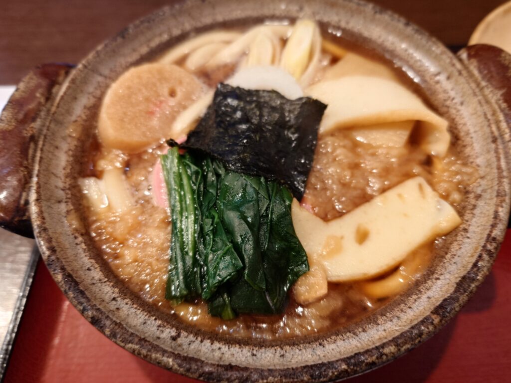 札幌市 東区 元町駅 そば処 茶楽 元町店 なべやきアップ