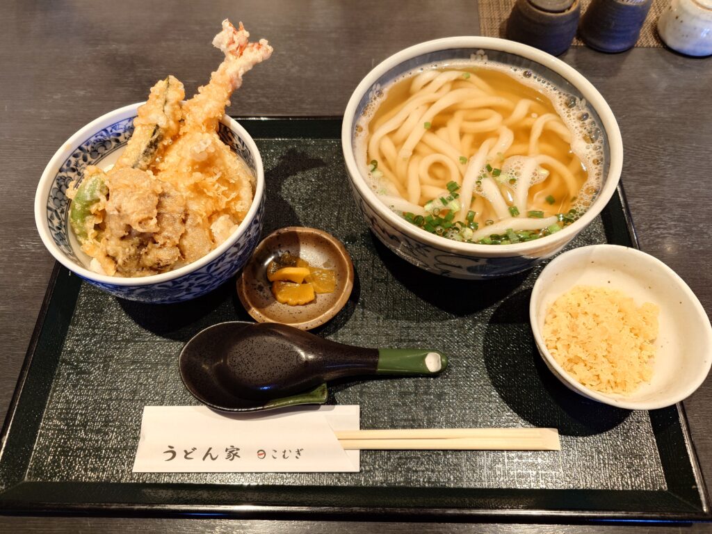 ミニ天丼かけセット