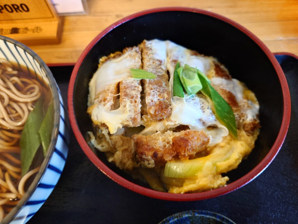 札幌市 東区 新道東駅 そば処 いしおか かつ丼