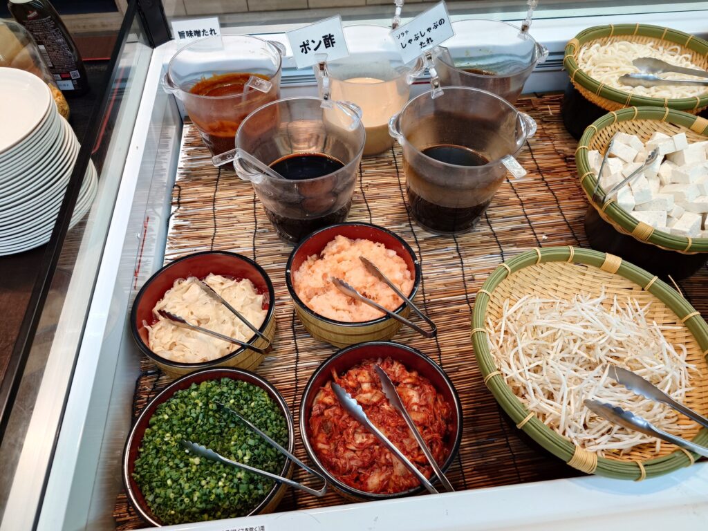 石狩市 花川 百合が原駅 活菜旬魚 さんかい 石狩花川店 たれ・薬味コーナー