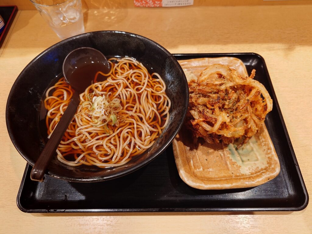 札幌市 中央区 さっぽろ駅 札幌駅 天ぷら・あて巻き【そばいち】 イカげそ天そば（温）