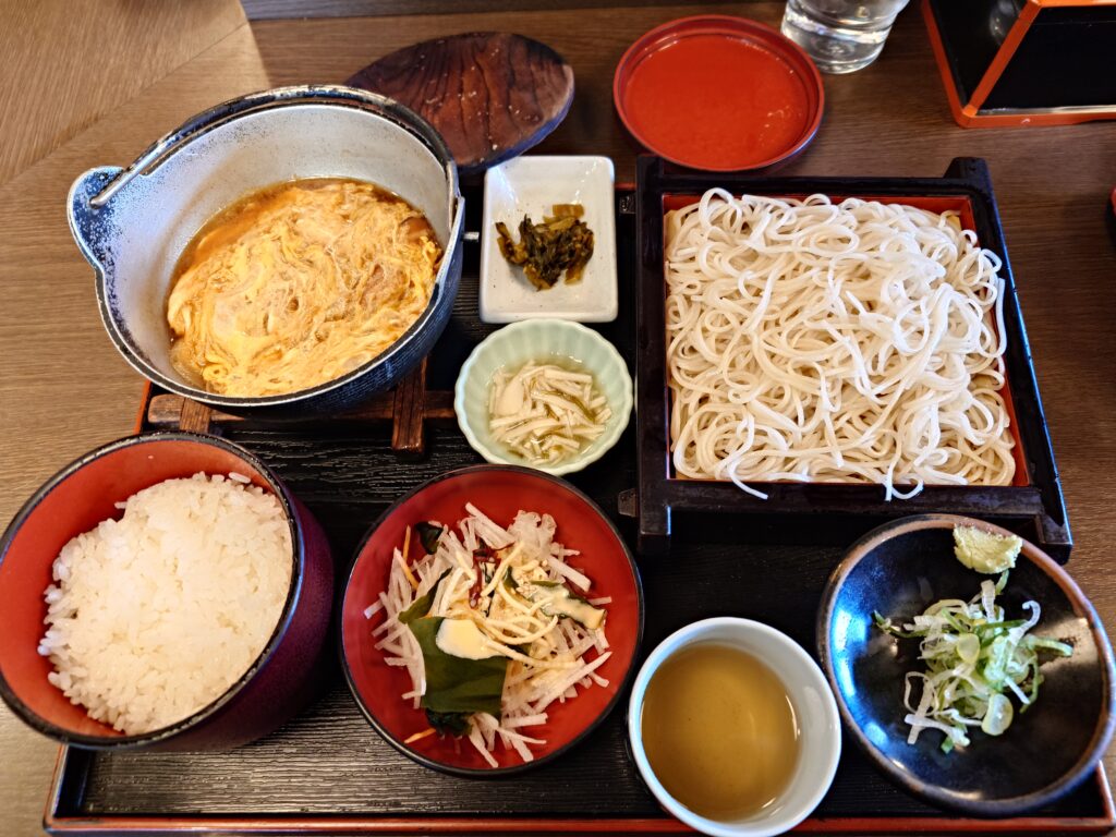 カツとじセット(冷たいおそば)