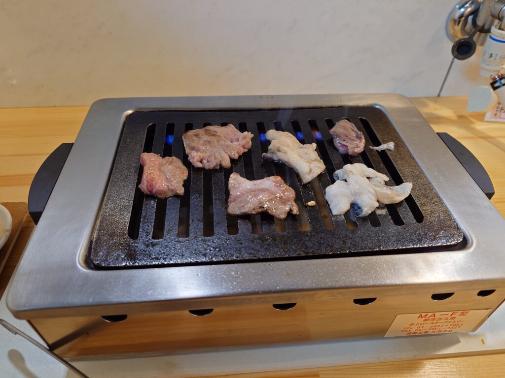 札幌市 西区 琴似駅 焼肉 李門 ガスプレート