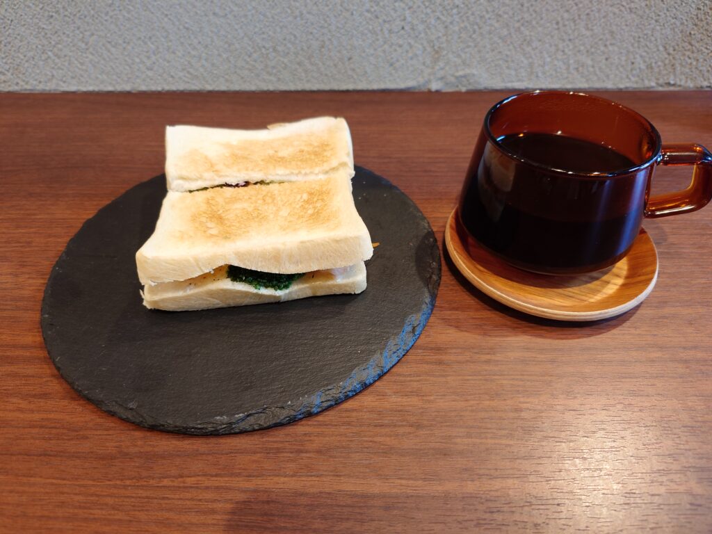 ハニーエビマヨホットサンドセット