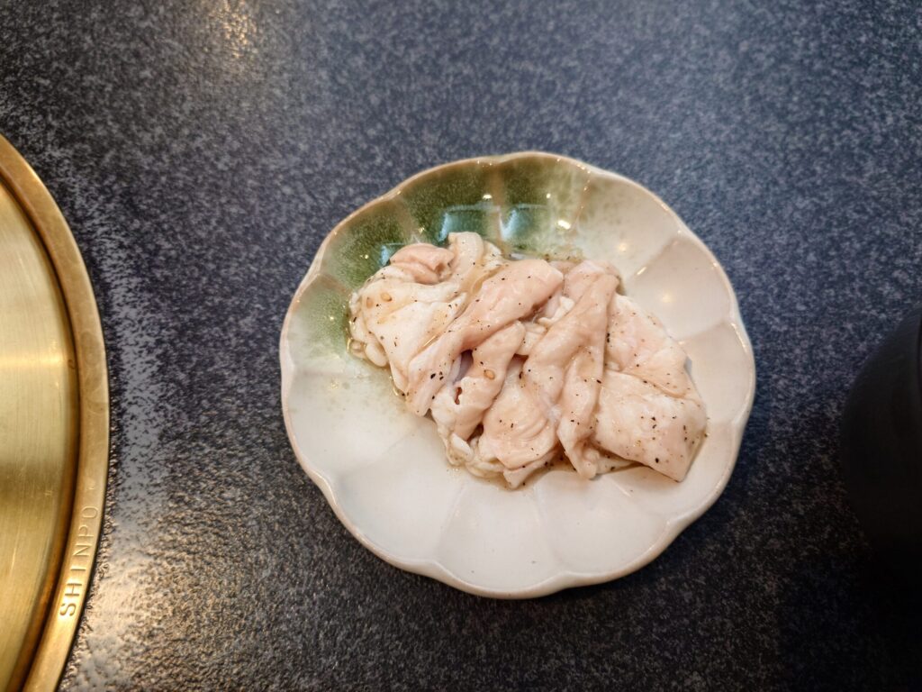 札幌市 白石区 白石駅 肉の割烹 田村 菊水元町店 ハーフ豚ホルモン(塩)