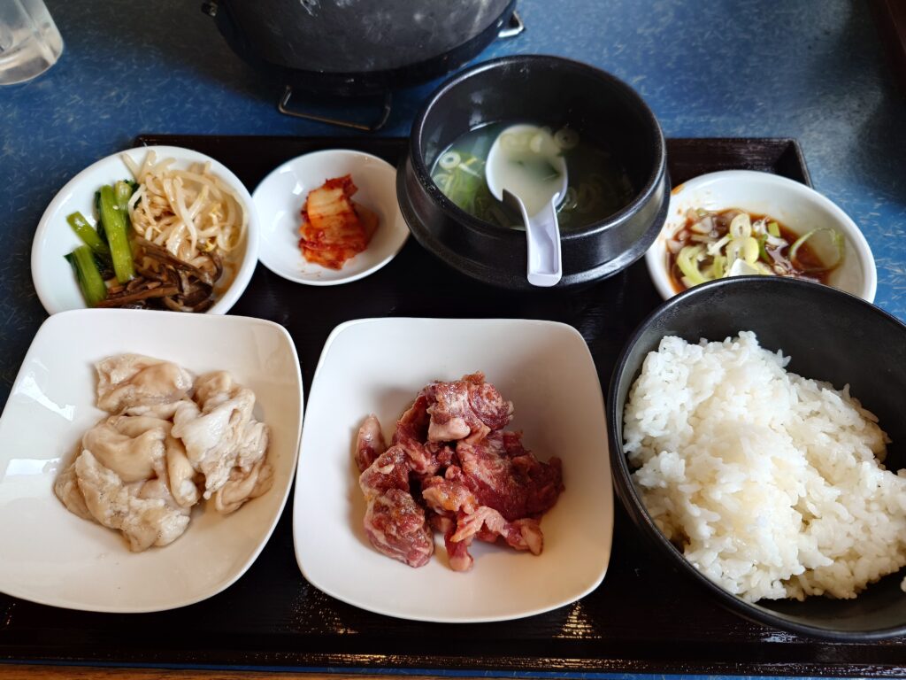 二種盛り御膳（中落カルビ・塩ホルモン）