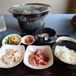 二種盛り御膳（中落カルビ・塩ホルモン）全体