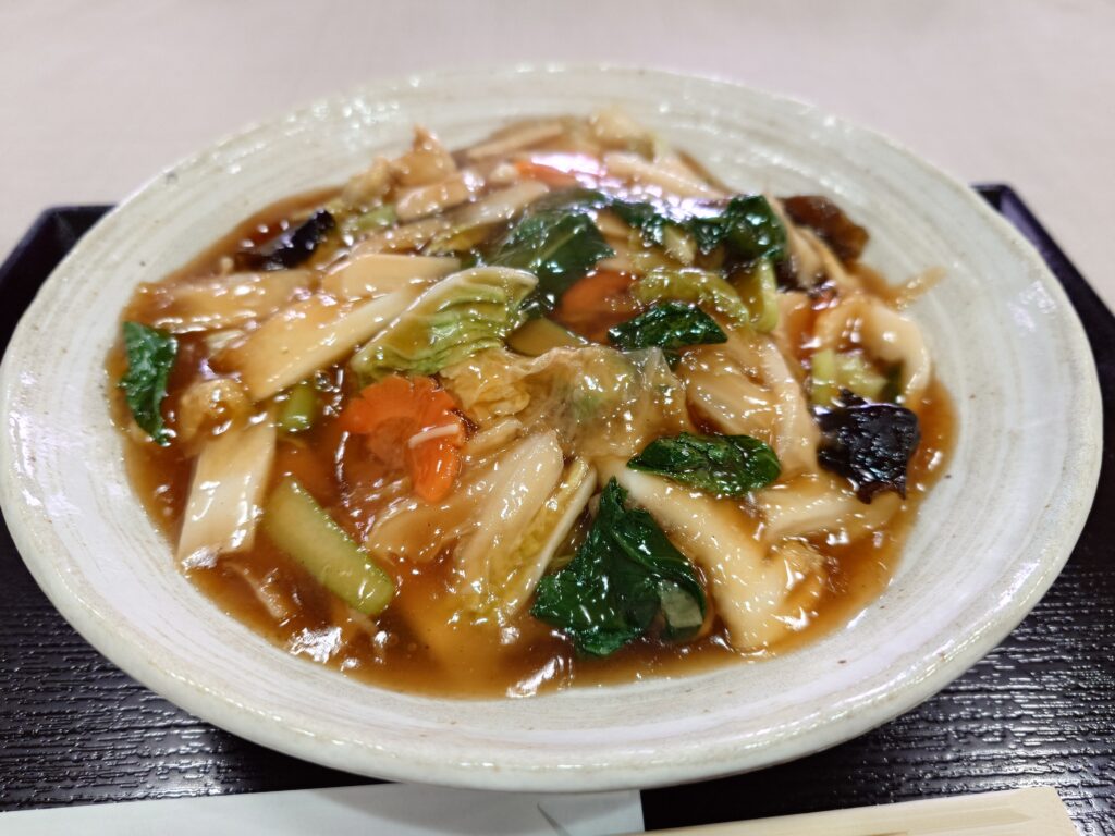 札幌市 北区 北34条駅 中華料理 ことら 五目あんかけ焼きそばのアップ