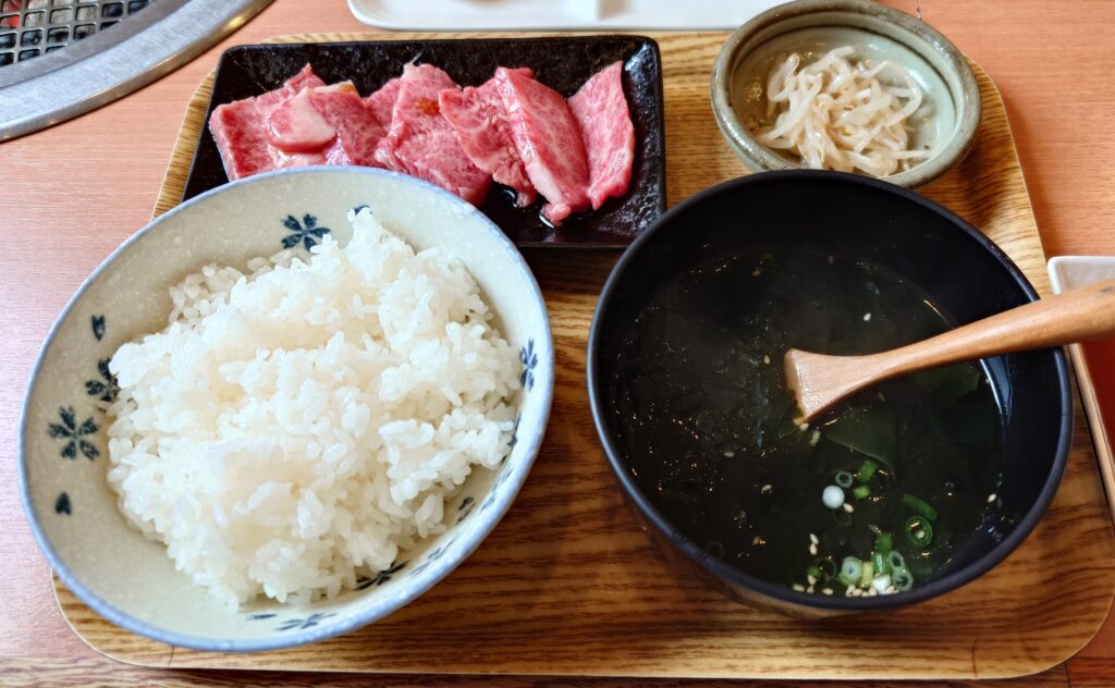 和牛カルビ定食