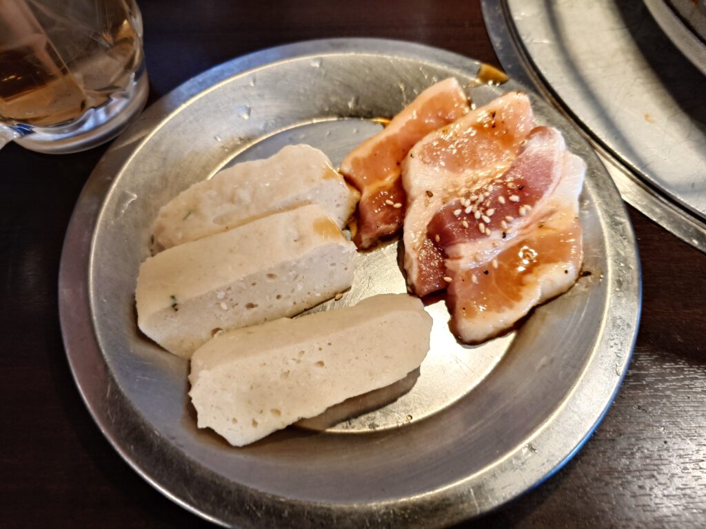 生つくね平天・豚カルビ