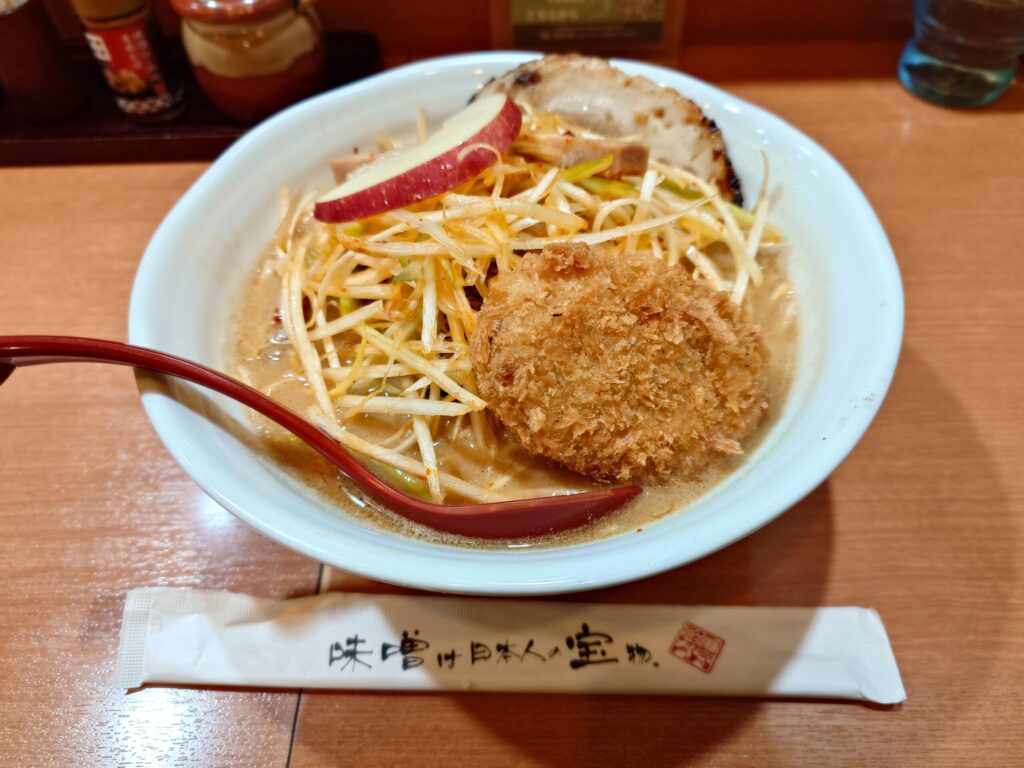 札幌市 東区 新道東駅 麺場 田所商店 イオン札幌元町店 青森津軽味噌肉ネギらーめん+チャーシュートッピング