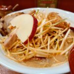 札幌市 東区 新道東駅 麺場 田所商店 イオン札幌元町店 青森津軽味噌肉ネギらーめん+チャーシュートッピングのアップ