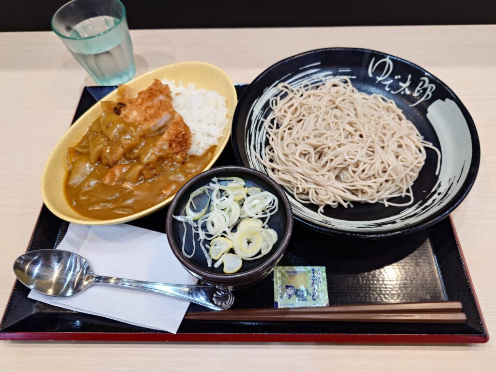 札幌市 東区 新道東駅 東8丁目篠路通 ゆで太郎 北37条東店 ミニカツカレーセット