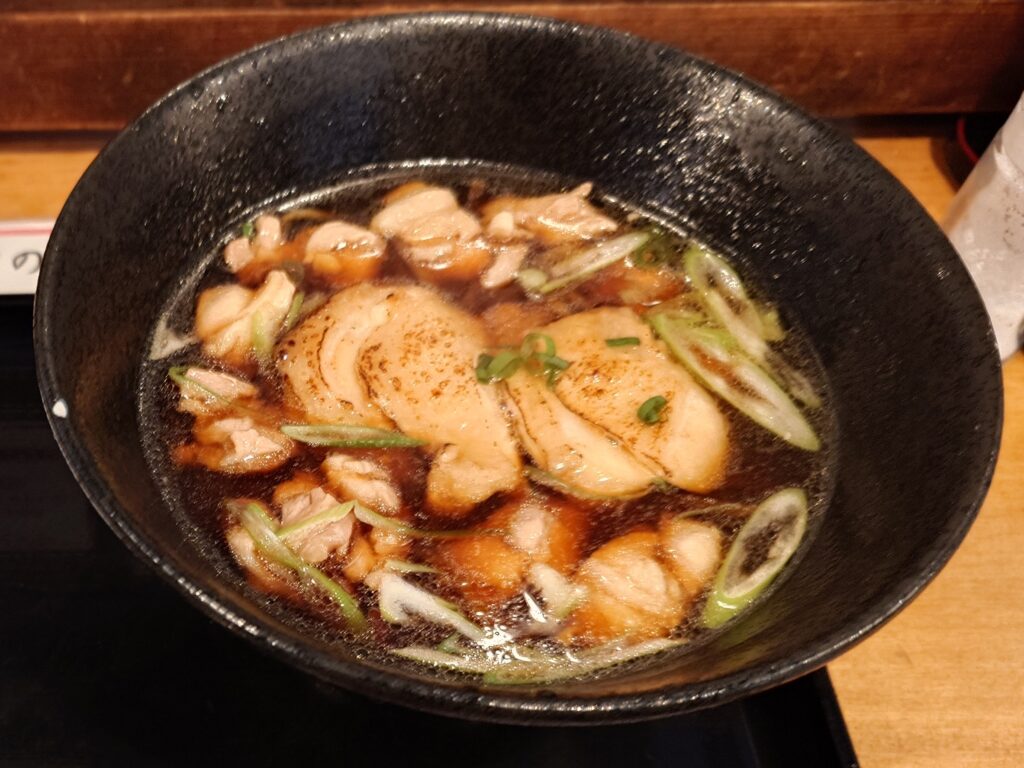 かしわ蕎麦(温)アップ