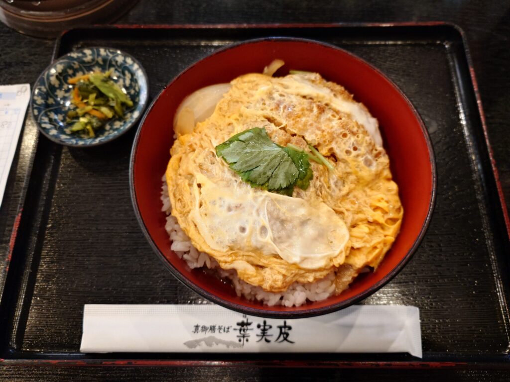 札幌市 東区 新道東 札幌新道 真御膳そば葉実皮 イオン元町店 かつ丼