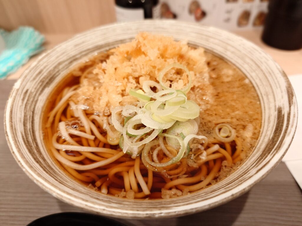 札幌市 中央区 札幌駅 アピア そば処つゆ たぬきそば(白そば)