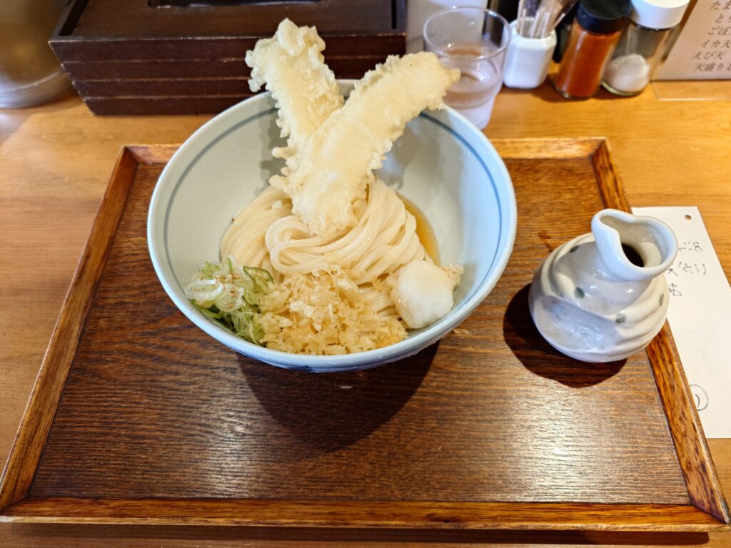 札幌市 中央区 西11丁目駅 石山通 増田うどん ぶっかけ（冷）＋イカ天