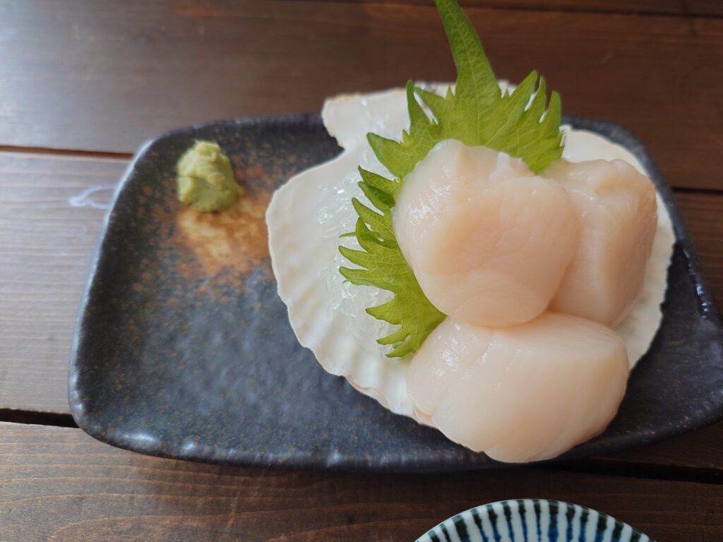 札幌市 東区 北24条駅 東1丁目通り ウニツウmasa 八雲産 特大ホタテ刺身