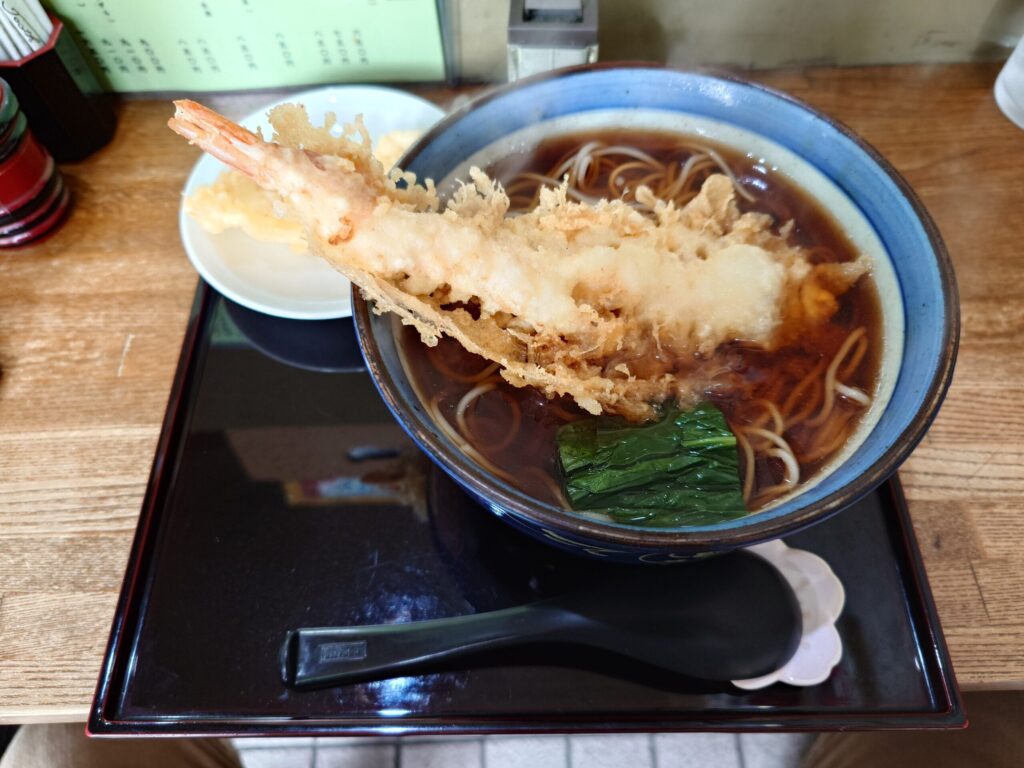 札幌市 東区 北18条駅 そば処更科 天ぷらそば