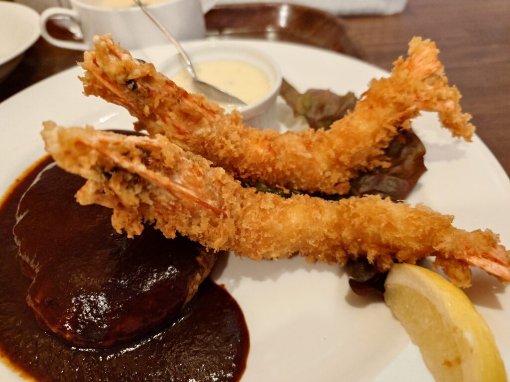 札幌市 東区 元町駅 Laurier レストランローリエ ローリエ 有頭海老フライ