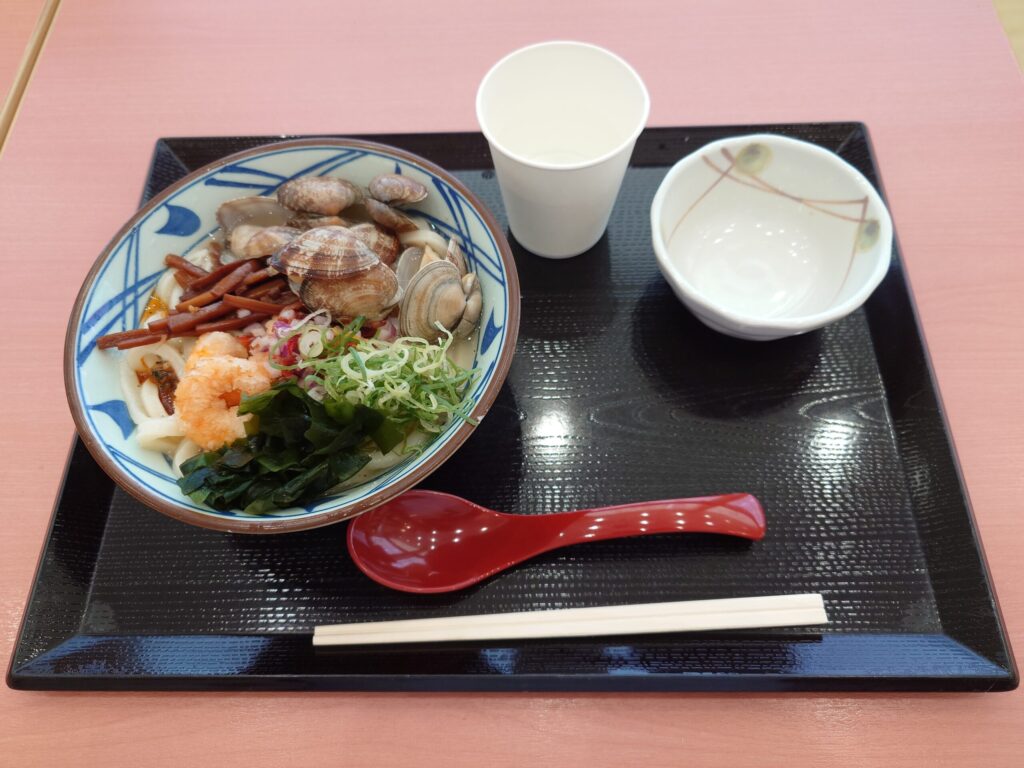 札幌市 東区 東区役所前駅 苗穂駅 アリオ札幌 海鮮旨塩うどん（並）