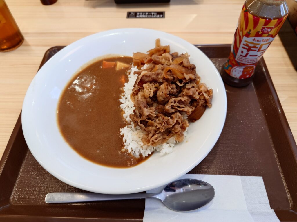 札幌市 東区 元町駅 苗穂通り すき家 札幌伏古店 牛カレー