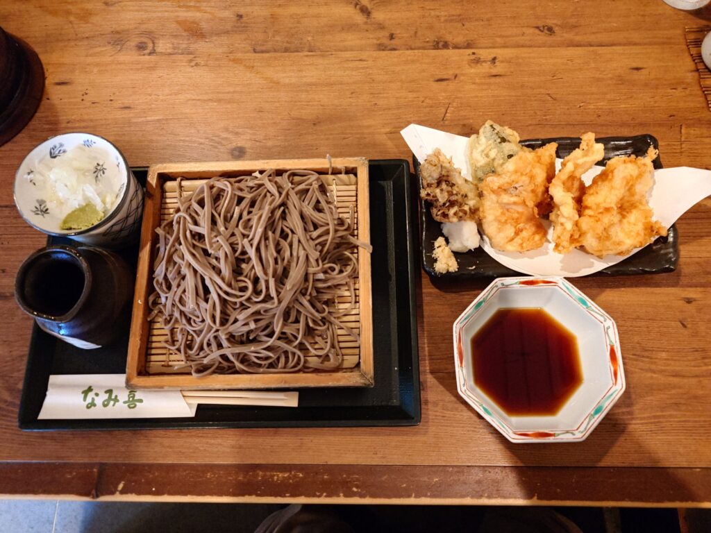 札幌市 北区 篠路 篠路駅 板そば なみ喜 篠路店 鶏天ざる