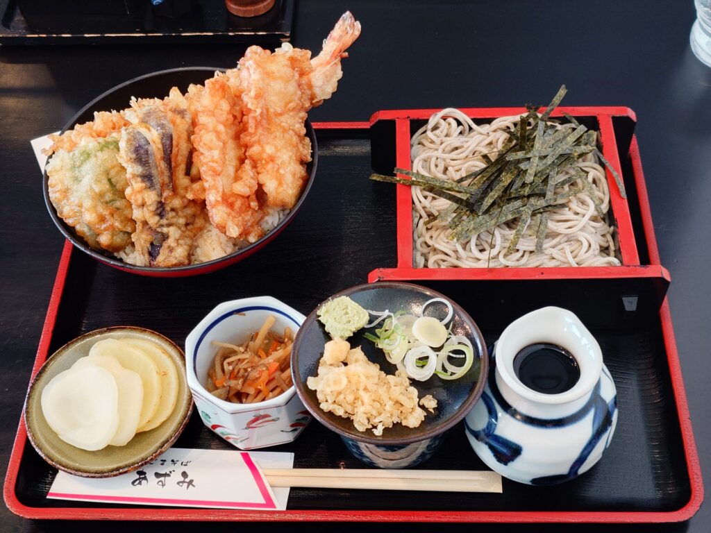 えびイカ天丼セット（冷）