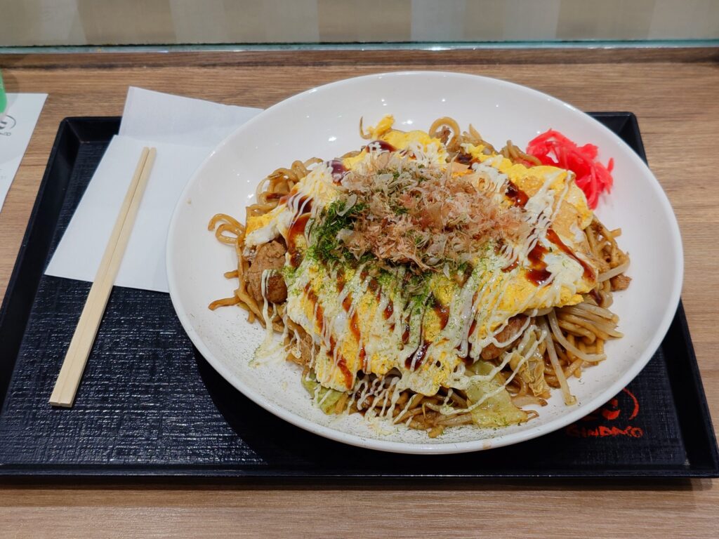 札幌市東区 イオン札幌元町店 元町エリアの【築地銀だこ イオン札幌元町店】のお好み焼きそば