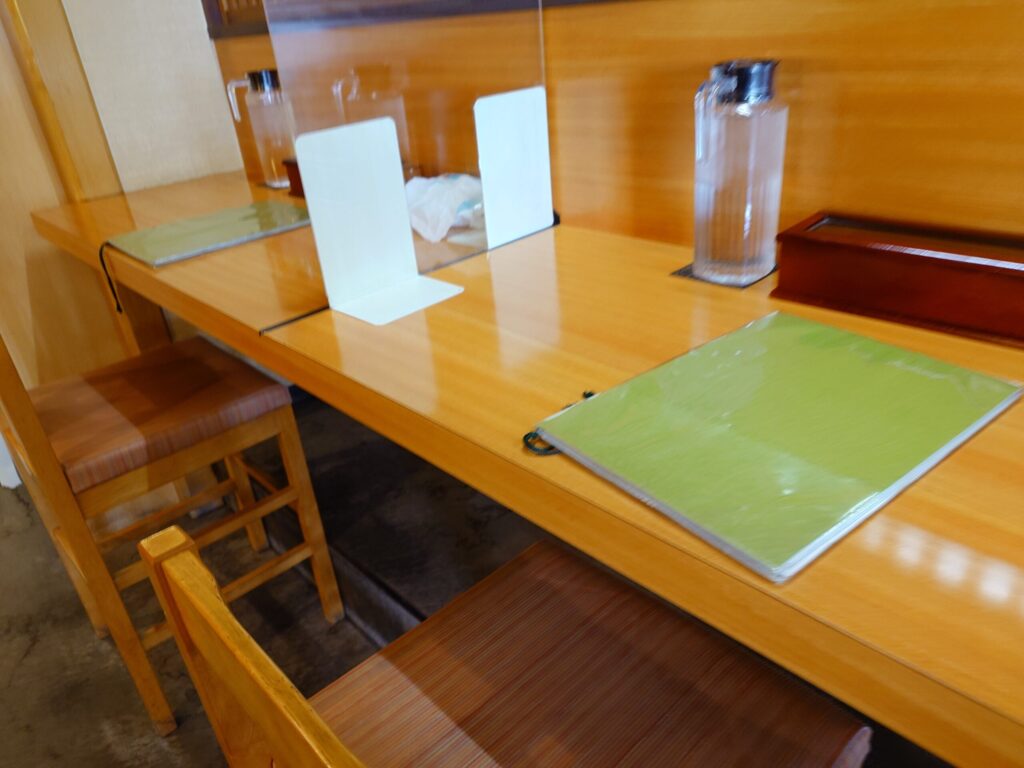 札幌市東区 栄町駅 丘珠エリアにある【蕎屋 きよ福】のカウンター席